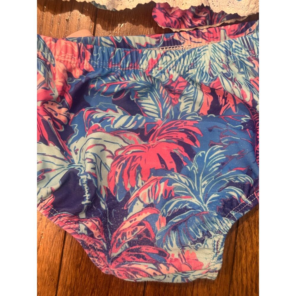SweetHoney NWT Maxi Dress 3T & Matching Bikini 4T Tropical Palm Bundle - Picture 6 of 12